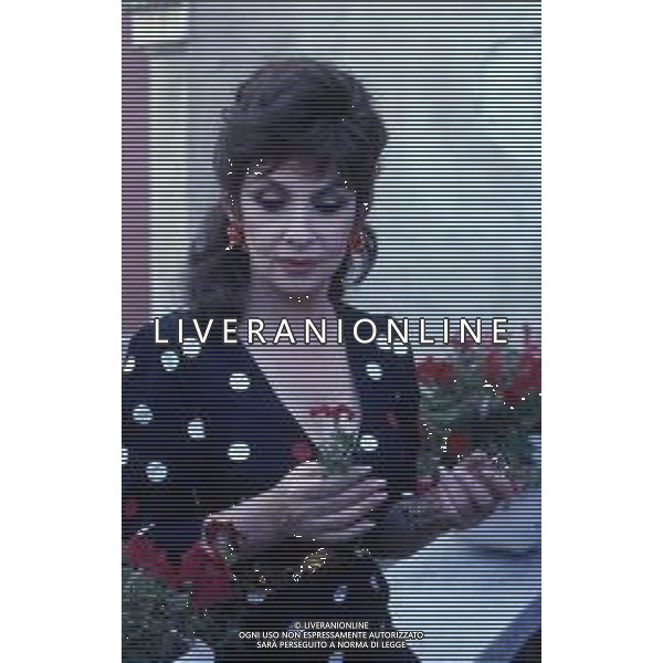 RETROSPETTIVA GINA LOLLOBRIGIDA ATTRICE NELLA FOTO GINA LOLLOBRIGIDA A VENEZIA NELL\'ANNO 1986 AG ALDO LIVERANI SAS