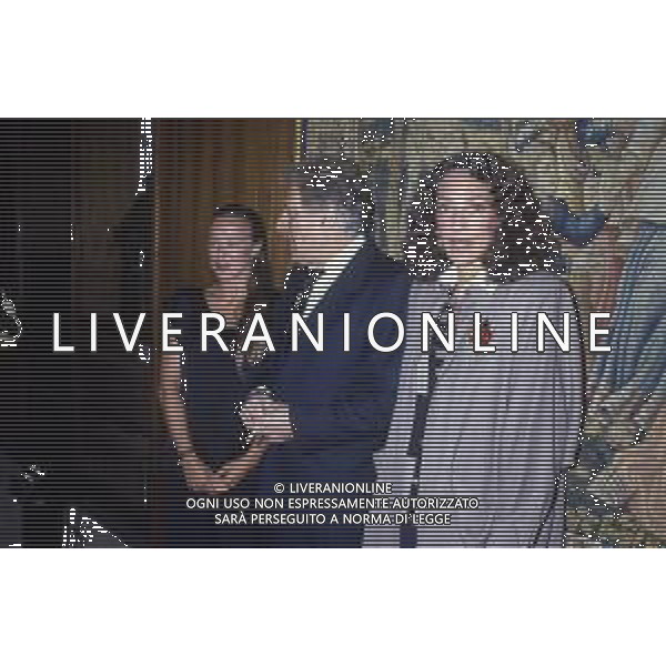 RETROSPETTIVA MARISA BERENSON ATTRICE NELLA FOTO MARISA BERENSON NELL\'ANNO 1987 A ROMA CON ELEONORA GIORGI E FRANCO ROSSI  AG ALDO LIVERANI SAS  