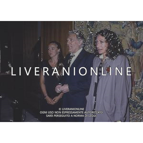 RETROSPETTIVA MARISA BERENSON ATTRICE NELLA FOTO MARISA BERENSON NELL\'ANNO 1987 A ROMA CON ELEONORA GIORGI E FRANCO ROSSI  AG ALDO LIVERANI SAS  