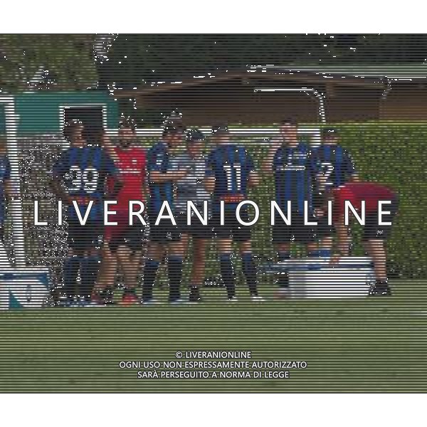 gian piero gasperini con i suoi giocatori durante cooling break ATALANTA - COMO AMICHEVOLE PRECAMPIONATO A ZINGONIA 23.07.2022 ©GIAMPIETRI/ AGENZIA ALDO LIVERANI SAS