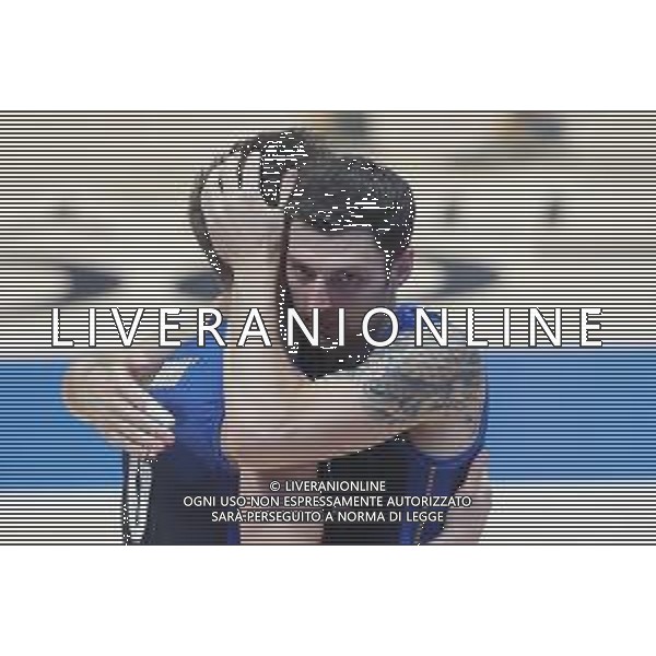 CASALECCHIO DI RENO 24 07 2022 PALLAVOLO MASCHILE ITALIA - POLONIA NATIONAL LEAGUE VOLLEY PER TERZO POSTO NELLA FOTO SIMONE ANZANI CON JURI ROMANO\' ©SANNA/AGENZIA ALDO LIVERANI SAS