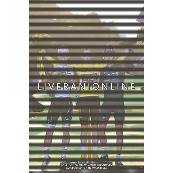 24-07-2022 Tour De France; Tappa 21 Paris - Paris; 2022, Jumbo - Visma; 2022, Uae Emirates; 2022, Ineos - Grenadiers; Vingegaard, Jonas; Pogacar, Tadej; Geraint, Thomas; Paris; ©SIROTTI/AGENZIA ALDO LIVERANI SAS
