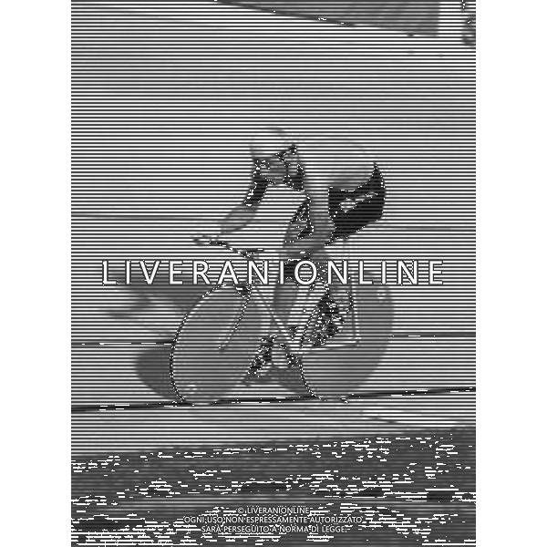 Francesco Moser ciclista al suo primo record dell\'ora nel 1984 - Retrospettiva ph Dino Panato/ Archivio Giovanni Liverani/Ag. Aldo Liverani Sas