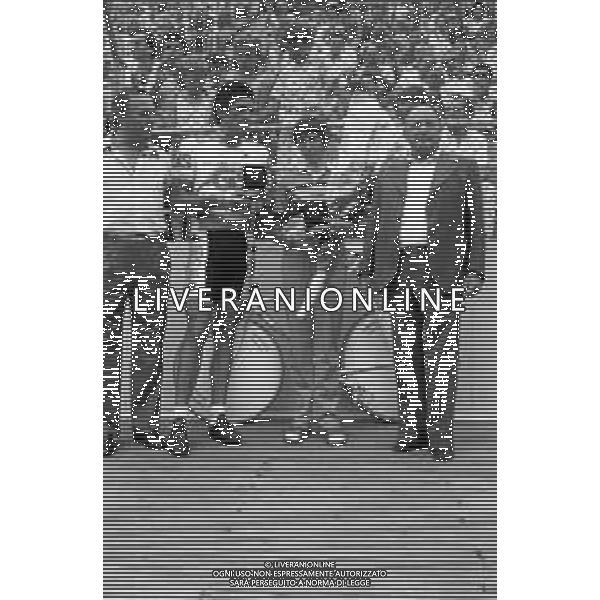 RETROSPETTIVA FRANCESCO MOSER CICLISTA NEL 1985 NELLA FOTO CON MARIA CANINS ©Archivio Giovanni Liverani /AGENZIA ALDO LIVERANI SAS