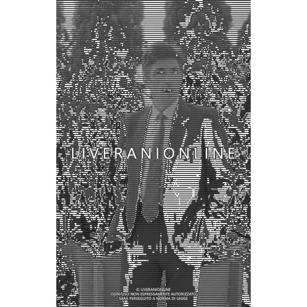 RETROSPETTIVA FRANCESCO MOSER CICLISTA NELLA FOTO ALLA PRESENTAZIONE DEL TENTATIVO di RECORD DELL\'ORA INDOOR DI MOSCA - 7 OTTOBRE 1987 ©ARCHIVIO AG ALDO LIVERANI SAS