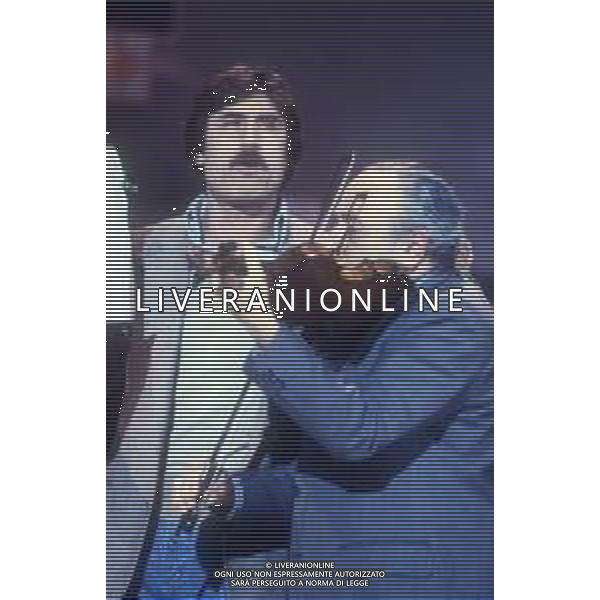 RETROSPETTIVA LANDO BUZZANCA ATTORE E CANTANTE NELLA FOTO LANDO BUZZANCA A SANREMO NELL\'ANNO 1981 AG ALDO LIVERANI SAS