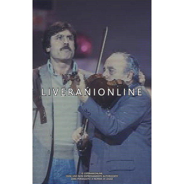 RETROSPETTIVA LANDO BUZZANCA ATTORE E CANTANTE NELLA FOTO LANDO BUZZANCA A SANREMO NELL\'ANNO 1981 AG ALDO LIVERANI SAS
