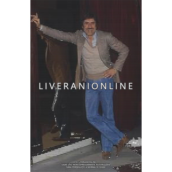 RETROSPETTIVA LANDO BUZZANCA ATTORE E CANTANTE NELLA FOTO LANDO BUZZANCA A SANREMO NELL\'ANNO 1981 AG ALDO LIVERANI SAS