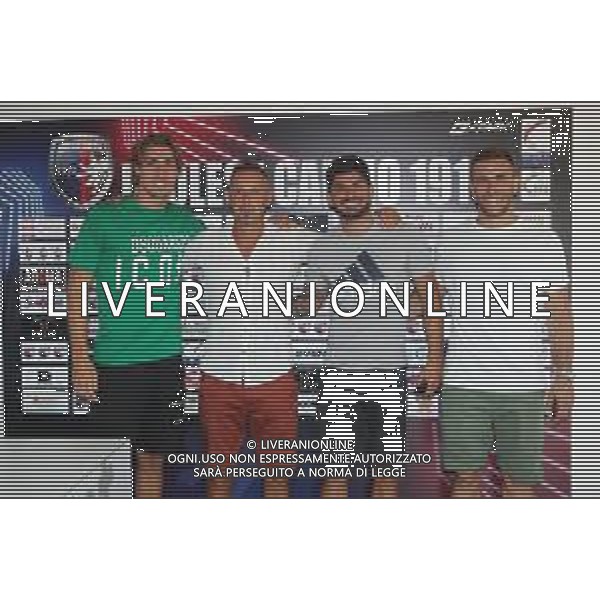 IMOLA 27 07 2022 IMOLESE CALCIO PRESENTAZIONE NUOVO ALLENATORE MAURO ANTONIOLI NELLA FOTO DA SINISTRA CRISTIAN CERRETTI ALLENATORE MAURO ANTONIOLI ANTONIO ROMANO E GIAN MARIA ROSSI ©SANNA/AGENZIA ALDO LIVERANI SAS