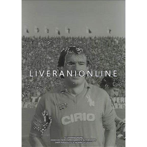 RETROSPETTIVA PAOLO DAL FIUME CALCIATORE NELLA FOTO PAOLO DAL FIUME CON LA MAGLIA DEL NAPOLI CALCIO AG ALDO LIVERANI SAS