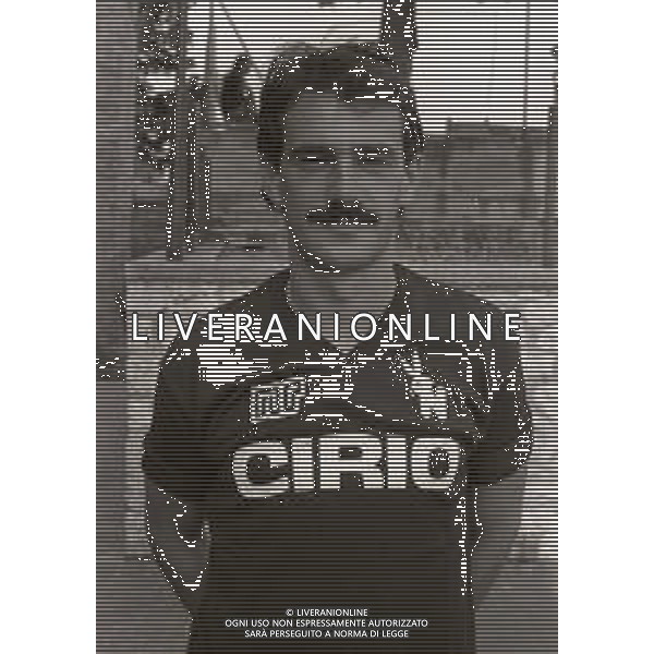 RETROSPETTIVA PAOLO DAL FIUME CALCIATORE NELLA FOTO PAOLO DAL FIUME CON LA MAGLIA DEL NAPOLI CALCIO AG ALDO LIVERANI SAS