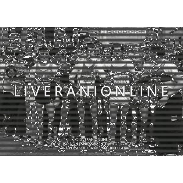 RETROSPETTIVA ALBERTO COVA ATLETA NELLA FOTO ALBERTO COVA ALLA MARATONA DI MONZA NELL\'ANNO 1985 AG ALDO LIVERANI SAS   