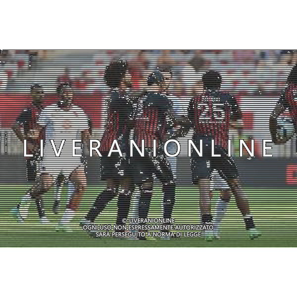 tensione tra i giocatori dopo un fallo a centrocampo - rissa OGC Nizza vs Torino Nizza (FRA) 30-07-2022 Stadio Allianz Riviera amichevole precampionato foto Roberto Garavaglia/ag. Aldo Liverani sas / AGENZIA ALDO LIVERANI SAS