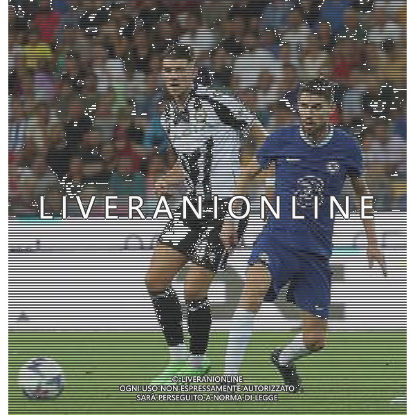 UDINE 29-07-22 STADIO DACIA ARENA FOTO AG. ALDO LIVERANI AMICHEVOLE UDINESE-CHELSEA NELLA FOTO: SAMARDZIC LAZAR,JORGINHO FRELLO ©AGENZIA ALDO LIVERANI SAS