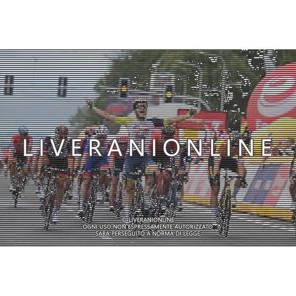 31-07-2022 Tour De Pologne; Tappa 02 Chelm - Zamosc; 2022, Intermarche - Wanty Gobert; 2022, Uae Emirates; 2022, Bahrain - Victorious; 2022, Jumbo - Visma; 2022, Groupama - Fdj; Thijssen, Gerben; Ackermann, Pascal; Milan, Jonathan; Kooij, Olav; Demare, Arnaud; Zamosc; ©SIROTTI/AGENZIA ALDO LIVERANI SAS