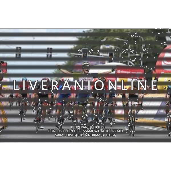31-07-2022 Tour De Pologne; Tappa 02 Chelm - Zamosc; 2022, Intermarche - Wanty Gobert; 2022, Uae Emirates; 2022, Bahrain - Victorious; 2022, Jumbo - Visma; 2022, Groupama - Fdj; Thijssen, Gerben; Ackermann, Pascal; Milan, Jonathan; Kooij, Olav; Demare, Arnaud; Zamosc; ©SIROTTI/AGENZIA ALDO LIVERANI SAS