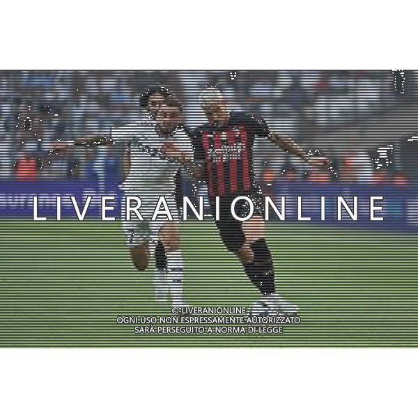 Jonathan Clauss (Olympique Marsiglia) e Theo Hernandez (Milan) Olympique Marsiglia vs Milan Marsiglia (FRA) 31-07-2022 Stadio Orange Velodrome amichevole precampionato foto Roberto Garavaglia/ag. Aldo Liverani sas