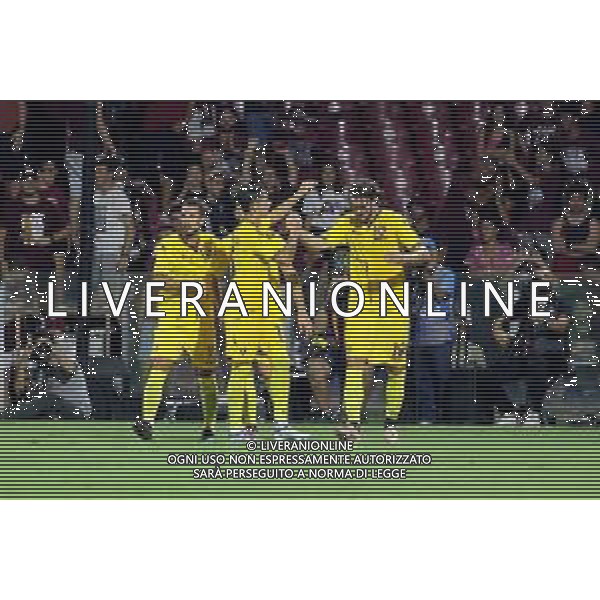 TRIANGOLARE SALERNITANA-REGGINA-ADANA DEMIRSPOR \'TROFEO IERVOLINO\' SALERNO 30.07.2022 NELLA FOTO ESULTANZA DOPOIL GOL DI KRISTOFFERSEN JULIAN ©GARREFFA/AGENZIA ALDO LIVERANI SAS