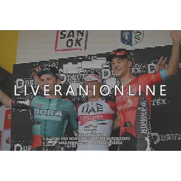 02-08-2022 Tour De Pologne; Tappa 04 Lesko - Sanok; 2022, Uae Emirates; 2022, Bora - Hansgrohe; Ackermann, Pascal; Meeus, Jordi; Milan, Jonathan; Sanok; ©SIROTTI/AGENZIA ALDO LIVERANI SAS