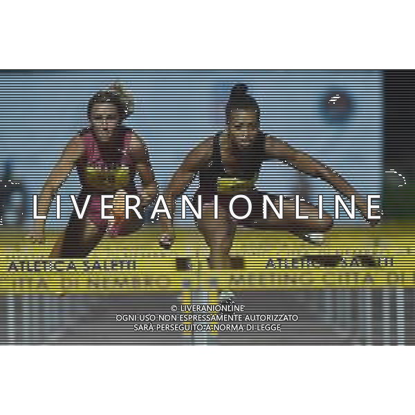 © TVRG Meeting atletica Nembro nella foto Luminosa Bogliolo (ITA) SX e Chanel Brissett (USA) DX 25mo Meeting Internazionale di atletica leggera "Citta\' di Nembro" Nembro (BG) 02-08-2022 centro sportivo Saletti foto Roberto Garavaglia/ag. Aldo Liverani sas /AGENZIA ALDO LIVERANI SAS