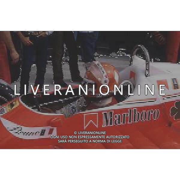 RETROSPETTIVA BRUNO GIACOMELLI PILOTA AUTOMOBILISTICO NELLA FOTO IN PISTA NELL\'ANNO 1980 ©Archivio Giovanni Liverani/AGENZIA ALDO LIVERANI SAS