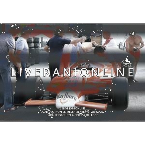 RETROSPETTIVA BRUNO GIACOMELLI PILOTA AUTOMOBILISTICO NELLA FOTO IN PISTA NELL\'ANNO 1980 ©Archivio Giovanni Liverani/AGENZIA ALDO LIVERANI SAS