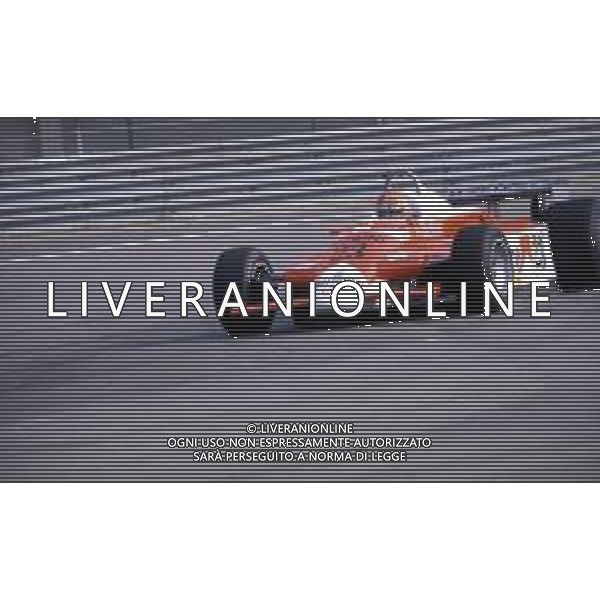 RETROSPETTIVA BRUNO GIACOMELLI PILOTA AUTOMOBILISTICO NELLA FOTO IN PISTA NELL\'ANNO 1980 ©Archivio Giovanni Liverani/AGENZIA ALDO LIVERANI SAS