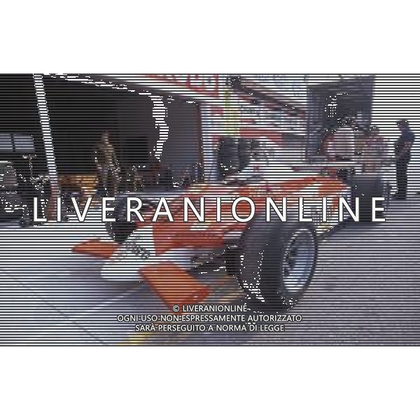 RETROSPETTIVA BRUNO GIACOMELLI PILOTA AUTOMOBILISTICO NELLA FOTO IN PISTA NELL\'ANNO 1980 ©Archivio Giovanni Liverani/AGENZIA ALDO LIVERANI SAS
