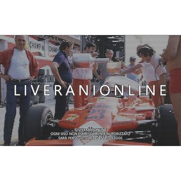 RETROSPETTIVA BRUNO GIACOMELLI PILOTA AUTOMOBILISTICO NELLA FOTO IN PISTA NELL\'ANNO 1980 ©Archivio Giovanni Liverani/AGENZIA ALDO LIVERANI SAS