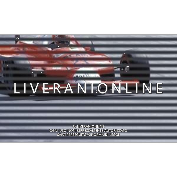 RETROSPETTIVA BRUNO GIACOMELLI PILOTA AUTOMOBILISTICO NELLA FOTO IN PISTA NELL\'ANNO 1980 ©Archivio Giovanni Liverani/AGENZIA ALDO LIVERANI SAS