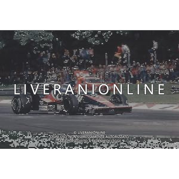 RETROSPETTIVA BRUNO GIACOMELLI PILOTA AUTOMOBILISTICO NELLA FOTO CON LA SCUDERIA TOLEMAN NELL\'ANNO 1983 ©Archivio Giovanni Liverani/AGENZIA ALDO LIVERANI SAS