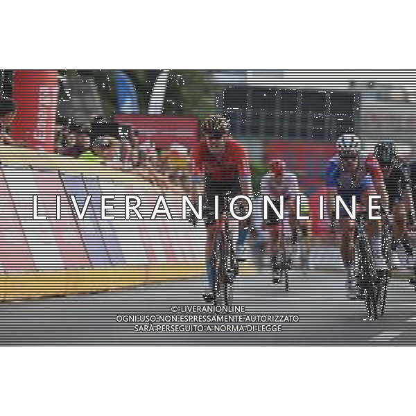 03-08-2022 Tour De Pologne; Tappa 05 Lancut - Rzeszow; 2022, Bahrain - Victorious; 2022, Groupama - Fdj; Bauhaus, Phil; Demare, Arnaud; Rzeszow; ©SIROTTI/AGENZIA ALDO LIVERANI SAS