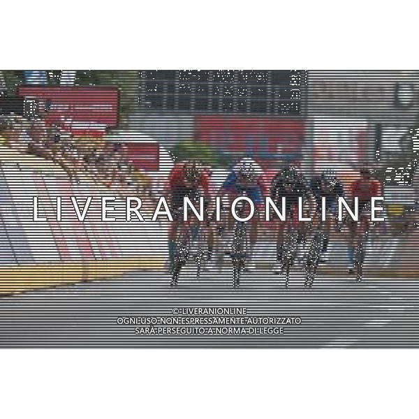 03-08-2022 Tour De Pologne; Tappa 05 Lancut - Rzeszow; 2022, Bahrain - Victorious; 2022, Groupama - Fdj; 2022, Dsm; Bauhaus, Phil; Demare, Arnaud; Arndt, Nikias; Rzeszow; ©SIROTTI/AGENZIA ALDO LIVERANI SAS