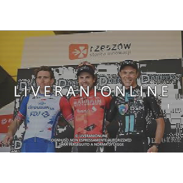 03-08-2022 Tour De Pologne; Tappa 05 Lancut - Rzeszow; 2022, Bahrain - Victorious; 2022, Groupama - Fdj; 2022, Dsm; Bauhaus, Phil; Demare, Arnaud; Arndt, Nikias; Rzeszow; ©SIROTTI/AGENZIA ALDO LIVERANI SAS