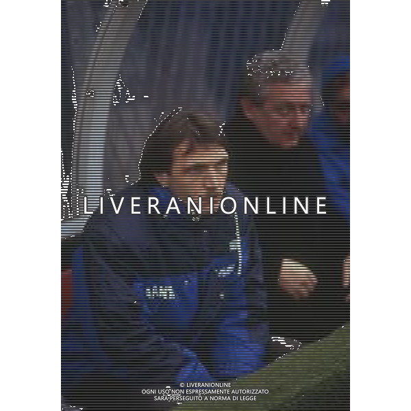 RETROSPETTIVA PIERLUIGI FROSIO ALLENATORE NELLA FOTO PIERLUIGI FROSIO ALLENATORE ATALANTA NELL\'ANNO 1990-1991 AG ALDO LIVERANI SAS 