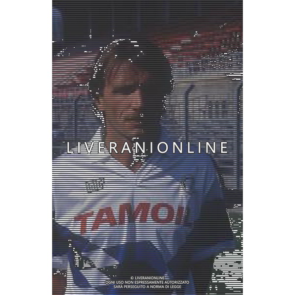 RETROSPETTIVA PIERLUIGI FROSIO ALLENATORE NELLA FOTO PIERLUIGI FROSIO ALLENATORE ATALANTA NELL\'ANNO 1990-1991 AG ALDO LIVERANI SAS 
