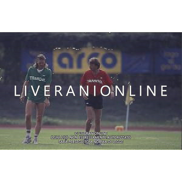 RETROSPETTIVA PIERLUIGI FROSIO ALLENATORE NELLA FOTO PIERLUIGI FROSIO ALLENATORE ATALANTA NELL\'ANNO 1990-1991 CON GLEN STROMBERG AG ALDO LIVERANI SAS 