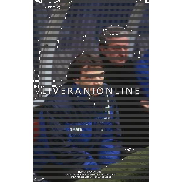 RETROSPETTIVA PIERLUIGI FROSIO ALLENATORE NELLA FOTO PIERLUIGI FROSIO ALLENATORE ATALANTA NELL\'ANNO 1990-1991 AG ALDO LIVERANI SAS 