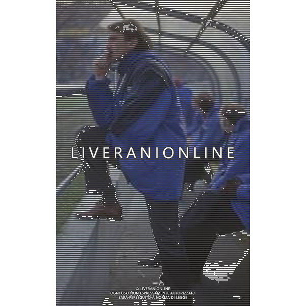 RETROSPETTIVA PIERLUIGI FROSIO ALLENATORE NELLA FOTO PIERLUIGI FROSIO ALLENATORE ATALANTA NELL\'ANNO 1990-1991 AG ALDO LIVERANI SAS 