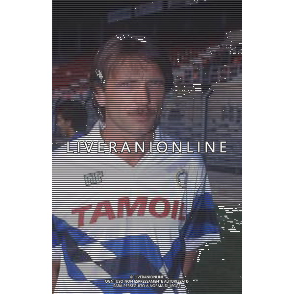 RETROSPETTIVA PIERLUIGI FROSIO ALLENATORE NELLA FOTO PIERLUIGI FROSIO ALLENATORE ATALANTA NELL\'ANNO 1990-1991 AG ALDO LIVERANI SAS 