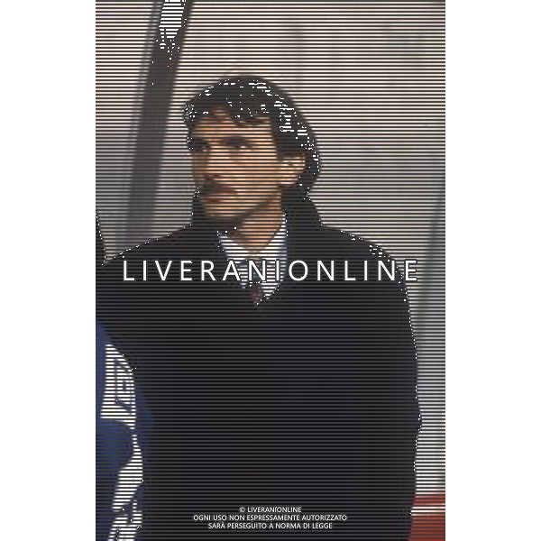 RETROSPETTIVA PIERLUIGI FROSIO ALLENATORE NELLA FOTO PIERLUIGI FROSIO ALLENATORE COMO NELL\'ANNO 1991-1992  AG ALDO LIVERANI SAS 
