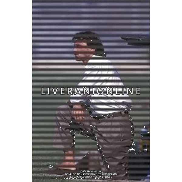 RETROSPETTIVA PIERLUIGI FROSIO ALLENATORE NELLA FOTO PIERLUIGI FROSIO ALLENATORE COMO NELL\'ANNO 1991-1992  AG ALDO LIVERANI SAS 
