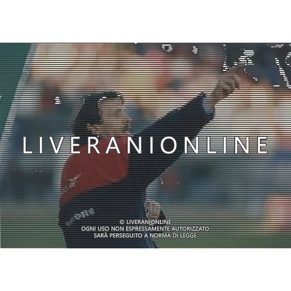 RETROSPETTIVA PIERLUIGI FROSIO ALLENATORE NELLA FOTO PIERLUIGI FROSIO ALLENATORE MONZA CALCIO NELL\'ANNO 2000 AG ALDO LIVERANI SAS 