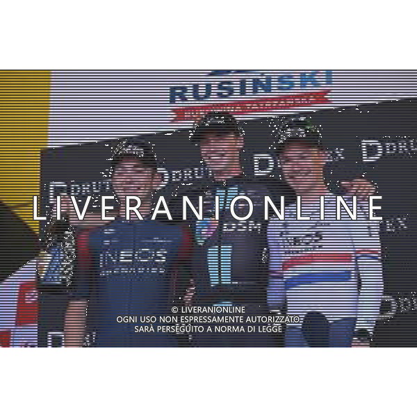 04-08-2022 Tour De Pologne; Tappa 06 Szaflary - Stacja Narciarska Rusinski; 2022, Ineos - Grenadiers; Arensman, Thymen; Sheffield, Magnus; Hayter, Ethan; Stacja Narciarska Rusinski; ©SIROTTI/AGENZIA ALDO LIVERANI SAS
