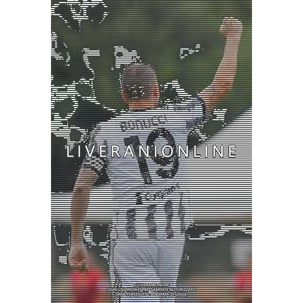 Villar Perosa (To) 04.08.2022 Campo Sportivo G. Scirea ©Manuela Viganti/Agenzia Aldo Liverani Partita Amichevole Juventus A vs Juventus Under 23 Nella foto: esultanza leonardo bonucci ©Viganti/AGENZIA ALDO LIVERANI SAS