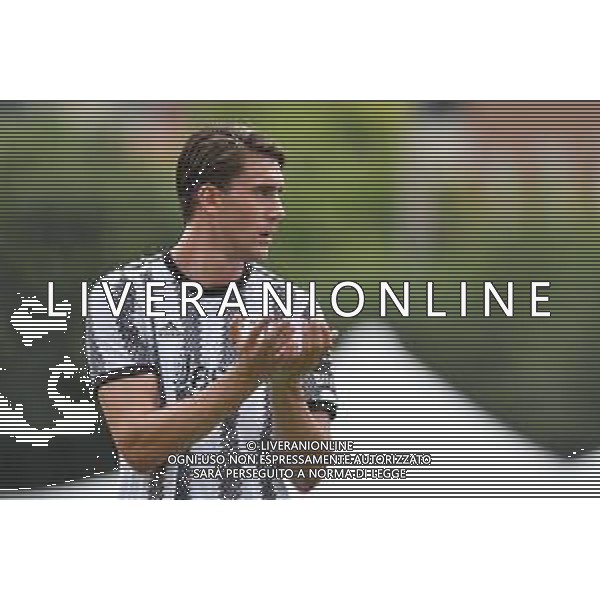Villar Perosa (To) 04.08.2022 Campo Sportivo G. Scirea ©Manuela Viganti/Agenzia Aldo Liverani Partita Amichevole Juventus A vs Juventus Under 23 Nella foto: dusan vlahovic ©Viganti/AGENZIA ALDO LIVERANI SAS
