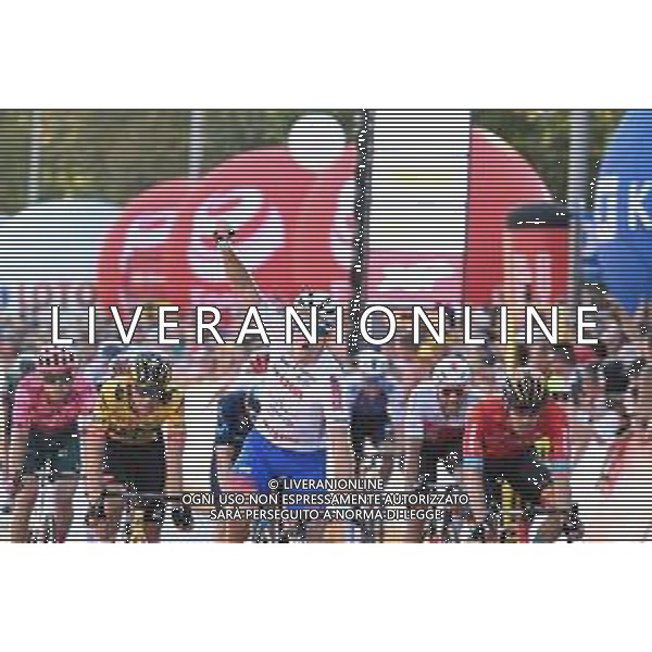 05-08-2022 Tour De Pologne; Tappa 07 Skawina - Krakow; 2022, Groupama - Fdj; 2022, Jumbo - Visma; 2022, Bahrain - Victorious; Demare, Arnaud; Kooij, Olav; Bauhaus, Phil; Krakow; ©SIROTTI/AGENZIA ALDO LIVERANI SAS