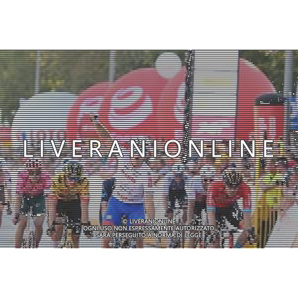 05-08-2022 Tour De Pologne; Tappa 07 Skawina - Krakow; 2022, Groupama - Fdj; 2022, Jumbo - Visma; 2022, Bahrain - Victorious; Demare, Arnaud; Kooij, Olav; Bauhaus, Phil; Krakow; ©SIROTTI/AGENZIA ALDO LIVERANI SAS