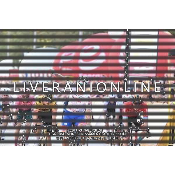 05-08-2022 Tour De Pologne; Tappa 07 Skawina - Krakow; 2022, Groupama - Fdj; 2022, Jumbo - Visma; 2022, Bahrain - Victorious; Demare, Arnaud; Kooij, Olav; Bauhaus, Phil; Krakow; ©SIROTTI/AGENZIA ALDO LIVERANI SAS