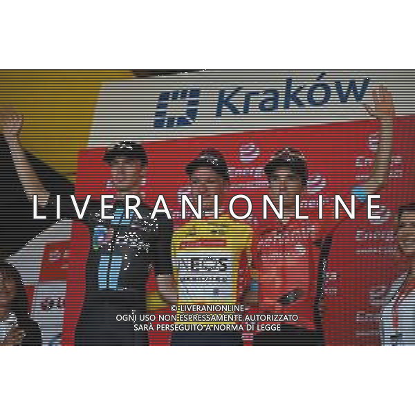05-08-2022 Tour De Pologne; Tappa 07 Skawina - Krakow; 2022, Ineos - Grenadiers; 2022, Dsm; 2022, Bahrain - Victorious; Hayter, Ethan; Arensman, Thymen; Bilbao, Peio; Krakow; ©SIROTTI/AGENZIA ALDO LIVERANI SAS